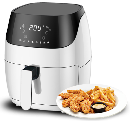 DH-202A SMART HOT REPID AIR FRYER AIR FRYER DENGAN 8 PROGRAM PRESET CE CB GS ETL FDA ROHS LFGB DILULUSKAN