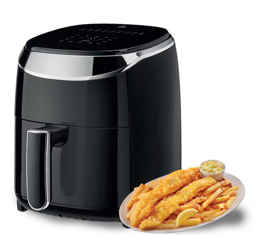 DH-601 DOUBLE KNOB CONTROL 1200W AIR FRYER DENGAN FUNGSI AUTO-MATI