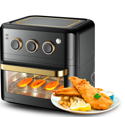 DH-802 BESAR 15L TAMPAK AIR FRYER OVEN BAKAR BAKAR ELEKTRIK PELBAGAI FUNGSI OVEN